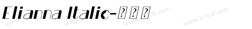 Elianna Italic字体转换